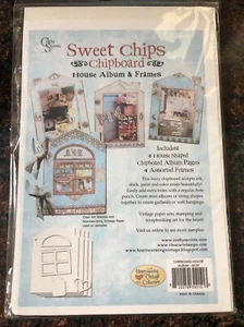 Kit de álbum y marcos de casa de aglomerado Crafty Secrets Sweet Chips nuevo - Imagen 1 de 3
