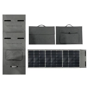 150W Lightweight Foldable Solar Panel Folding Power Bank fr Outdoor Camping I5V4 - Picture 1 of 9