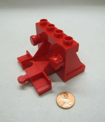 Lego Duplo Red Train Track End Stopper Piece Replacement Part - Image 1 of 3