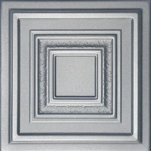 Deckenfliesen, zum Aufkleben 20" x 20", Styropor, ANTYX Metalic SILBER - Bild 1 von 2