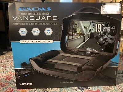 GAEMS Vanguard Black Edition 19" HD LED Monitor-XBOX One,Xbox 360,PS4,PS3 Slim - Image 1 of 2
