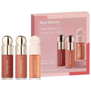 Rare Beauty Mini Blush & Highlighter Trio Set – Soft Pinch & Luminizer - Picture 1 of 8