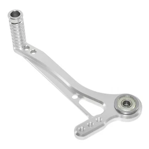 Silver Left Adjustable Gear Shift Shifter Lever Toe Peg Pedal For Race Rearsets - Picture 1 of 9