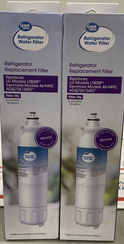 TWO (2) Great Value Replacement Water Filter LG Kenmore 300 Gallon Brand New - Image 1 of 1