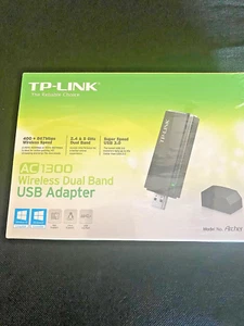 TP-LINK Archer T4U AC1300 Dual Band USB Adapter, SUPER SPEED USB 3.0, 867 MBPS - Bild 1 von 5