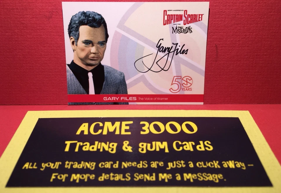 Captain Scarlet 50 Years - Unstoppable - GARY FILES Autograph as Kramer GF2 - Image 1 of 1