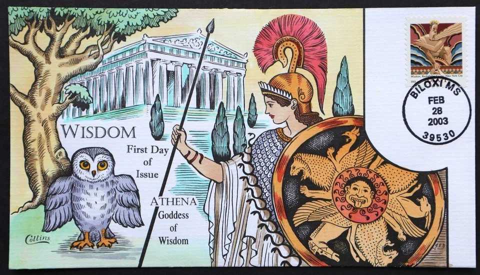 U.S. Used #3766 $1 Wisdom 2003 Collins First Day Cover (FDC) - Image 1 of 1