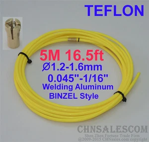 BINZEL Style MIG MAG PTFE Liner 1.2-1.6  Welding Wire Connectors 5M 16.5ft.  - Picture 1 of 3