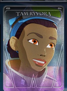 Topps Star Wars Card Trader Legendary Tam Ryvora WOSW Purple 