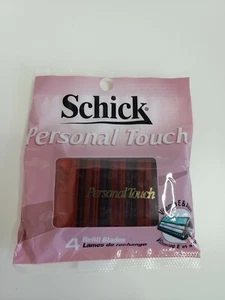 Schick Personal Touch Rasierer 4 Nachfüllklingen Neu ungeöffnete Verpackung Vitamin E Aloe - Bild 1 von 4