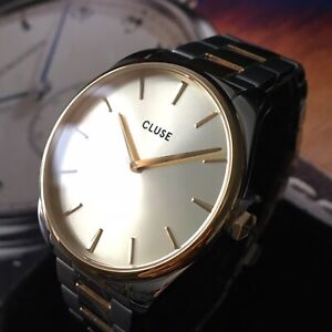 Cluse Watch Ladies FEROCE Champagne Dial Gold Pvd Steel CW0101212004