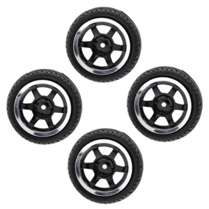 4 Stück RC Fahrzeug Räder Reifen Felgen Set 12mm Sechskant Für 1/10 On Road - Bild 1 von 12