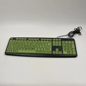 Teclado EZ Eyes, teclado USB de impresión grande PC y Mac 4 letras más grandes  - Imagen 1 de 2