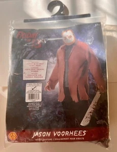 Adult Jason Voorhees Friday the 13th Jacket, Inset Shirt & Mask X-Large Costume - Picture 1 of 2