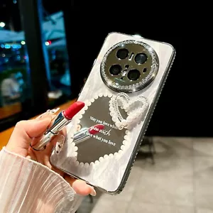 Mirror Bling Diamond Glass Back Case For Huawei Mate 70 60 Pro+ / Pura 70 Ultra - Picture 1 of 13