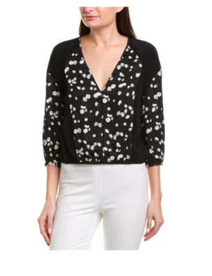 Блузка топ Jason Wu с кружевной отделкой и шелковыми панелями Gs190207 ~ 4 - Изображение 1 из 4