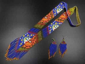 Collana fatta a mano semi perline stile boho americano Netiv perline multifilo - Foto 1 di 2