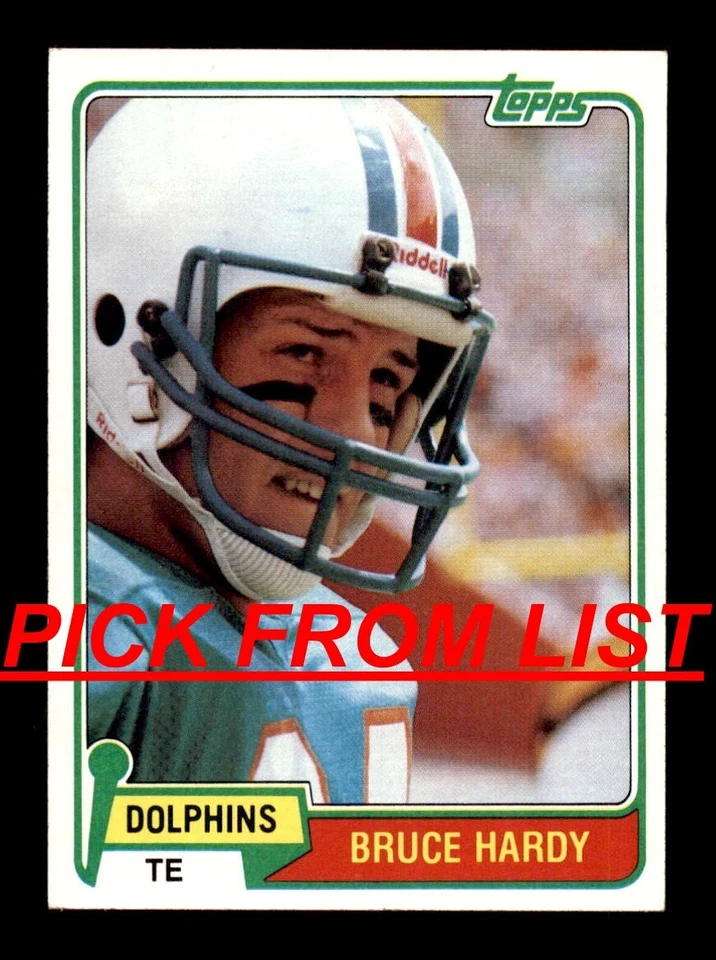 1981 Topps Football 266-528 EX-MT/NM Pick From List All PICTURED - Image 1 of 1