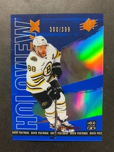 David Pastrnak 2024-25 Upper Deck SPx Blue F/X Holoview /399 #HV-19 - Picture 1 of 2