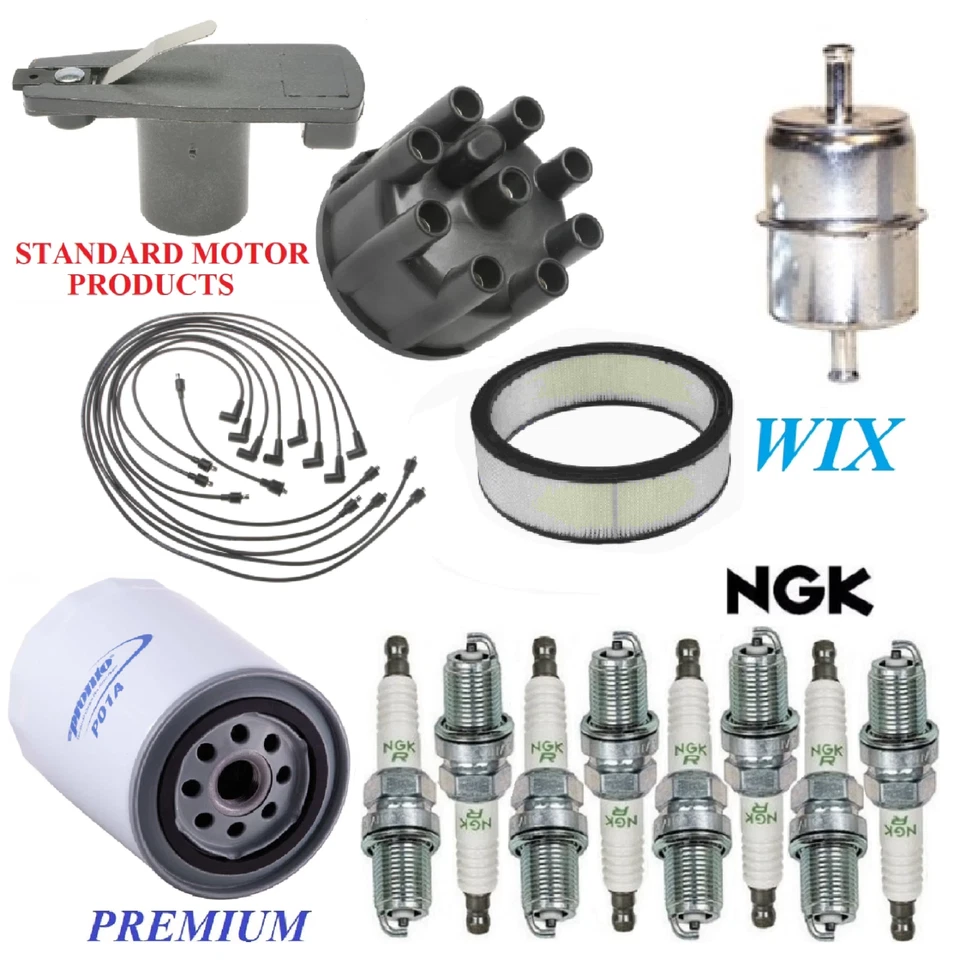Tune Up Kit Filters Cap Wire Plugs For DODGE W100 PICKUP V8 6.6L Metal 1971 - Image 1 of 1