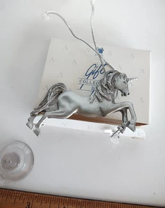 Vintage Avon Gift Collection Zinn Tschechoslowakei Kristall Einhorn Sonnenfänger - Bild 1 von 3