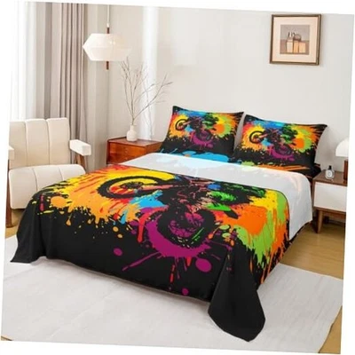  Комплекты постельного белья для мотокросса для мальчиков мотоциклистов гонщиков простыня на резинке полные мульти 130 - Изображение 1 из 4