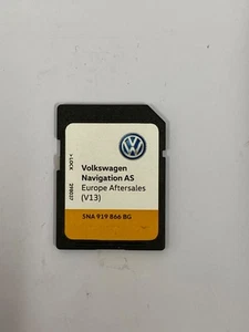 VW VOLKSWAGEN SAT NAV NAVIGATION AS SD V13 EUROPA UK & IRE 5NA919866BG - Picture 1 of 1
