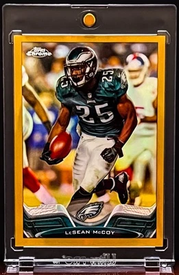 2013 Topps Chrome LeSean McCoy #15 Gold Refractor /50 Eagles - Image 1 of 2