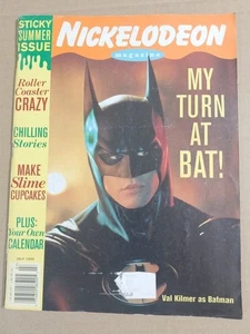 Nickalodeon Mag July 1995 My Turn At Bat: Val Kilmer Batman, Ren & Stimpy Poster - Bild 1 von 8