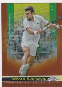 2024 Topps Chrome Tennis Novak Djokovic Clay Court Refractor #1 - Picture 1 of 2