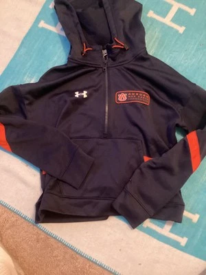 Молодежный университет AUBURN полный молнии Heatgear толстовка с капюшоном. LG - Изображение 1 из 4