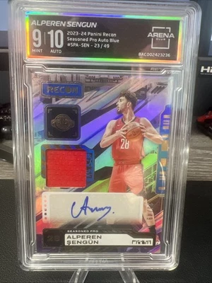 2023 PANINI RECON SEASONED PRO AUTO BLUE #SPASEN ALPEREN SENGUN /49 ARENA CLUB 9 - Image 1 of 3