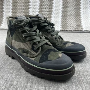 VALENTINO Garavani Canvas Camouflage High Top Sneakers Men’s Size 42 US 9 - Picture 1 of 17