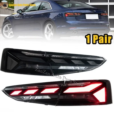 LH&RH LED Tail Light For Audi A5 S5 2017-2020 DRL W/Dynamic Turn Signal Lamp - Image 1 of 4