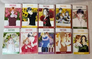 VTG Kare Kano by Masami Tsuda Paperback Lot Of 10 Volumes 1-9 &14 Manga Anime - Imagen 1 de 15