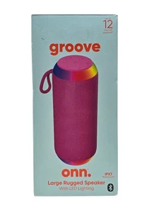 onn großer robuster Lautsprecher + Bluetooth Wireless Technologie + LED hellrosa OVP - Bild 1 von 7