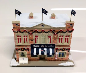 Hawthorne Village Christmas NFL The Patriots Barber Shop 2008 Authentic - Bild 1 von 7