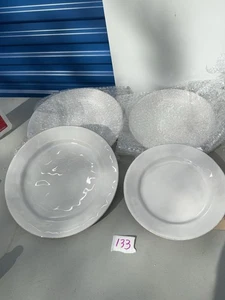 Juliska Puro Whitewash 11" 2 Abendessen & 2 Dessertteller Neu eingestellt - Bild 1 von 5