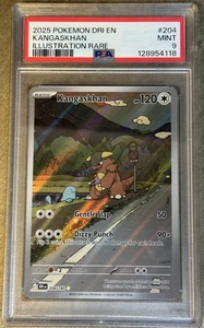 Pokémon Desined Rivals en Kangaskhan 2025 ilustración rara #204 💎 PSA 9 - Imagen 1 de 6