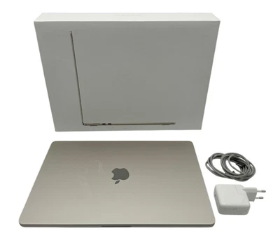 MacBook Air 15" M2 8C CPU 10C GPU 8GB 512GB QWERTZ Polarstern MwSt 100% Charge - Bild 1 von 4