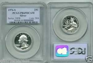 ~SILVER~ 1976-S Washington Quarter PCGS PR69 DCAM PR 69 - Picture 1 of 1