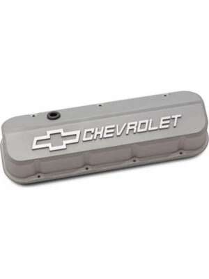 Proform Slant Edge Valve Covers For BBC Cast Gray Crinkle (141-872) - Image 1 of 4