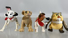 Vintage Disney Animal Figure Lot Of 4 Lion King Bambi 101 Dalmatians Oliver Co