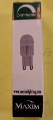 Maxim Lighting LED 3000K CRI 80 Beam Angle 280, Frost - BUL-2-2W-G9-FT-120V-830 - Image 1 of 3