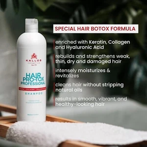 KALLOS PRO TOX PROFESSIONAL HAARMASKE, SHAMPOO MIT KERATIN & KOLLAGEN 1000 ml - Bild 1 von 6