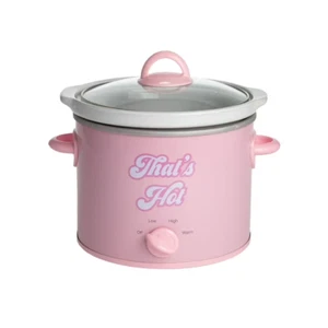 Paris Hilton 3.5QT Fornello Lento Manuale Portatile con Pentola Lavabile in Lavastoviglie, Rosa - Foto 1 di 7