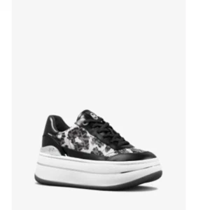Michael Kors Damen Hayes Schnür Plateau Sneaker in Schwarz Multi 10 ❤️❤️❤️❤️❤️ - Bild 1 von 5