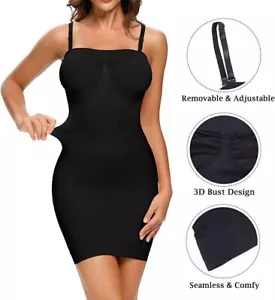 Miederkleid Stark Formend Frau Unterkleid Shaper Trägerloses Bauchweg Unterrock - Bild 1 von 15