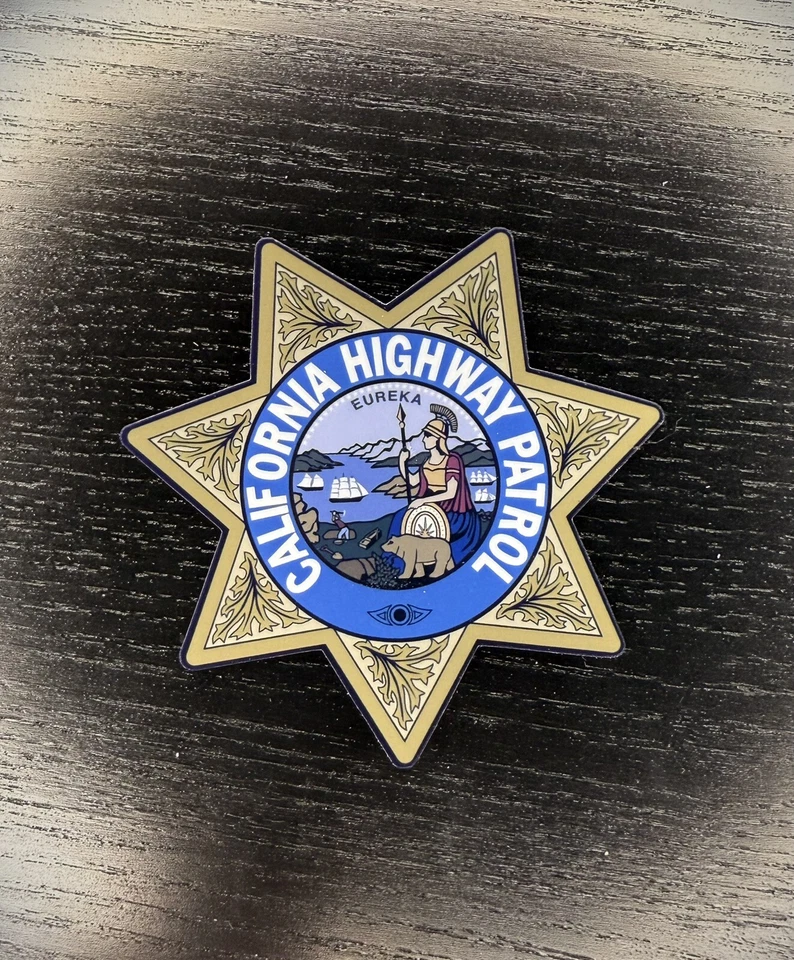 California Highway Patrol 3” Badge Sticker Decal CHP CA Patch Supporter Patch - Image 1 of 1