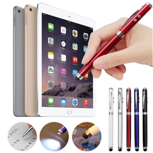 4-In-1-Led-Taschenlampe Kugel-Eingabestift Für Ios Android Ipad Telefon K - Photo 1/17